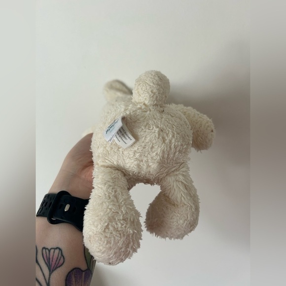 Jellycat Nugget Bunny Rabbit Soft Toy Baby Comforter White Rare Retired - Picture 5 of 9